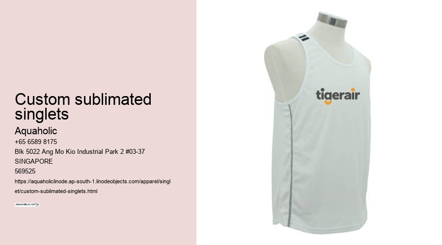 custom sublimated singlets