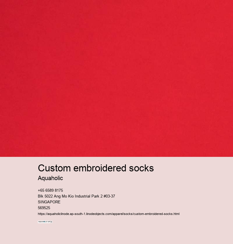 custom embroidered socks