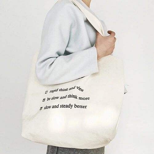mini canvas tote bag
