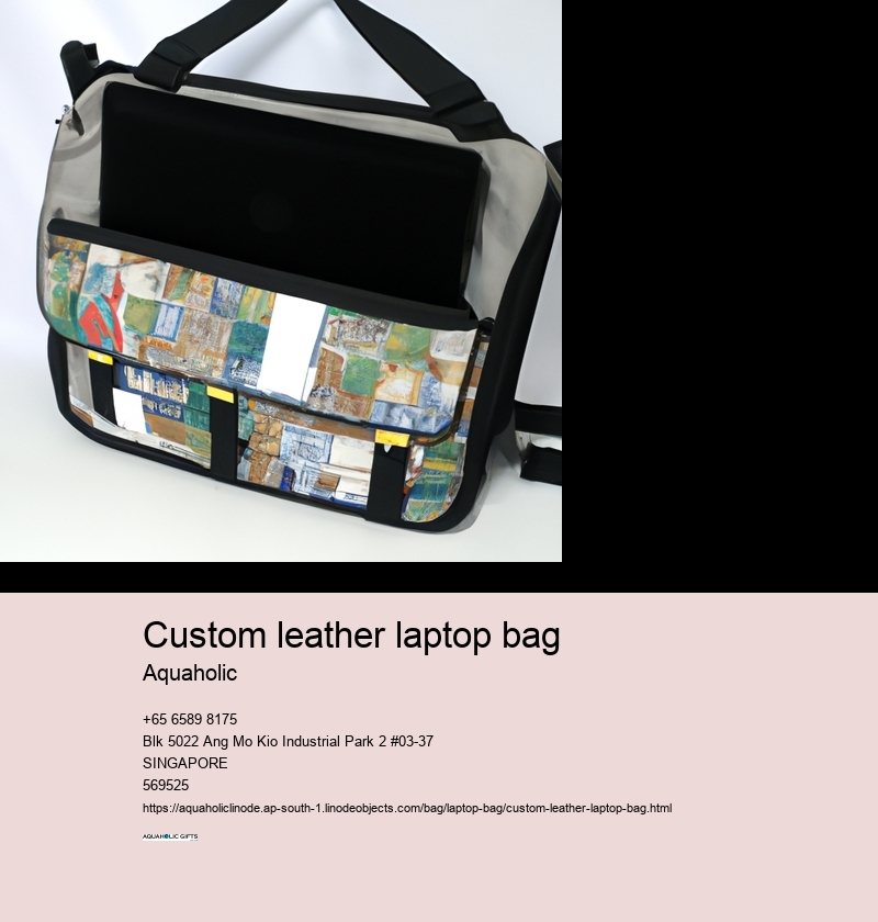 custom leather laptop bag