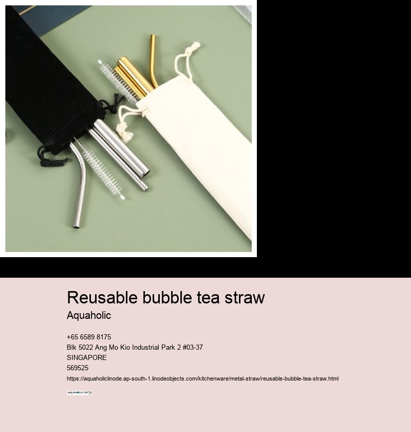 reusable bubble tea straw